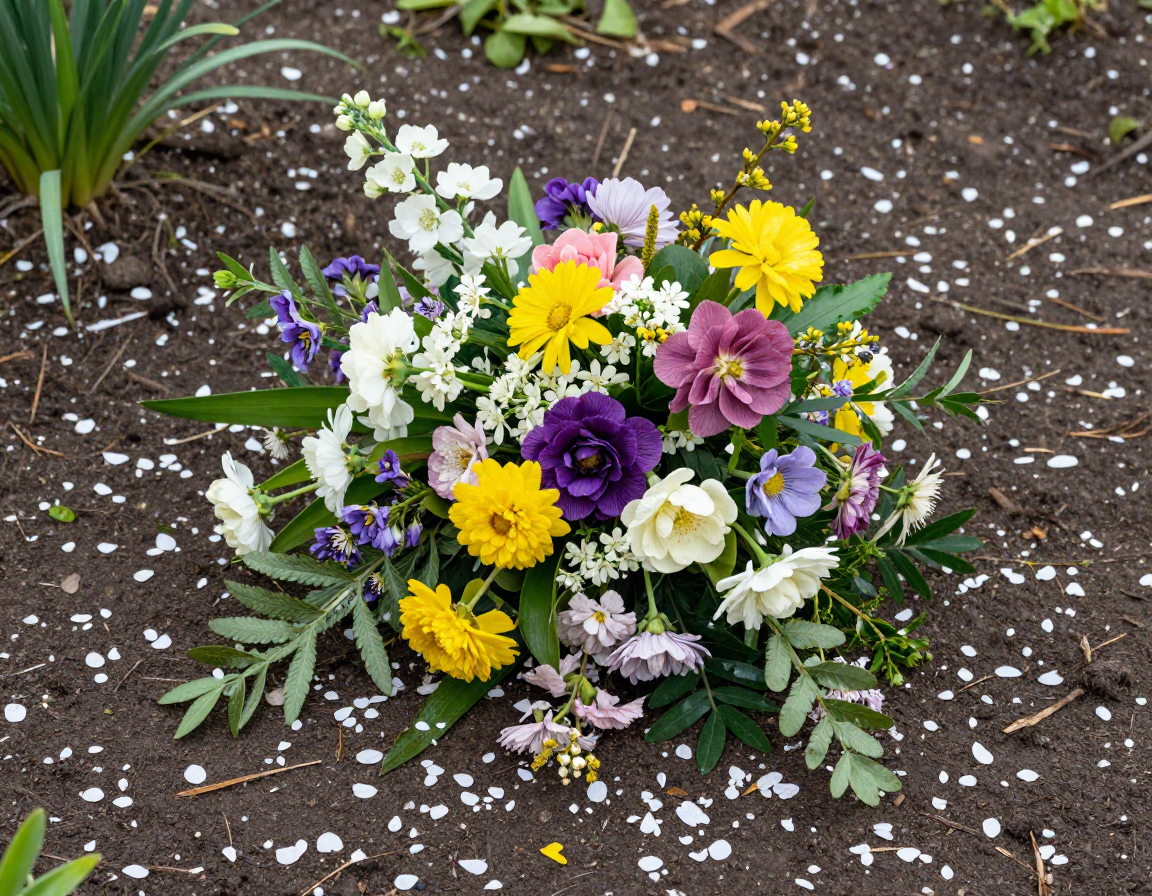 Celebration Delight hamper with mixed flowers